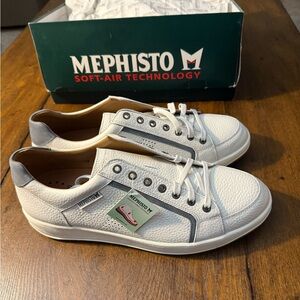 Mephisto Harrison White and Gray Men's Sneakers NWT size 12